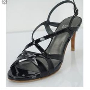 Stuart Weitzman paten leather sandals